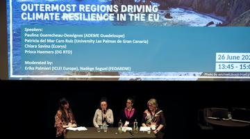 Pauline Guérécheau-Desvignes, representing Guadeloupe speaks in a Session during EURESFO 2026