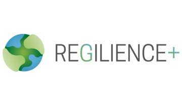 A logo saying REGILIENCE