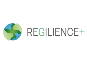 A logo saying REGILIENCE